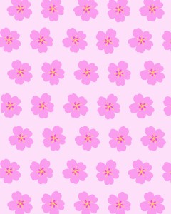 Cherry Blossom Pink Pattern