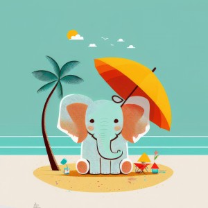 Elephant Sunbathing