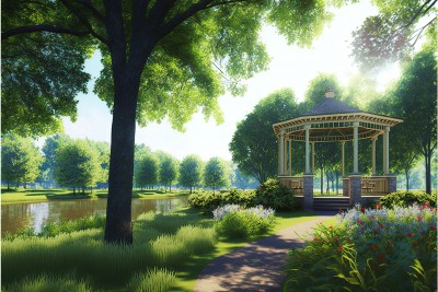 Gazebo In The Park