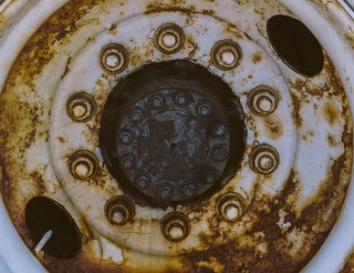 Rusted wheel