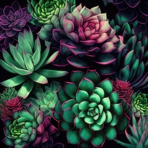 Succulent Blossoms