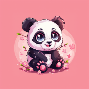 Cherry Blossom Panda