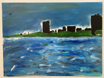 Evening at The Lake Front