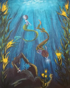 Below the Crashing Waves