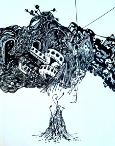 Halfpace in a cramped space