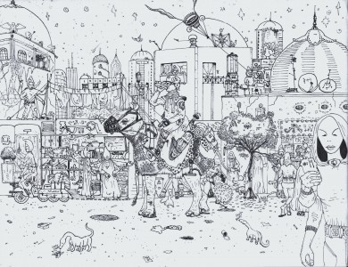 Nightfall Over Parnassus District