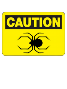 Spider caution
