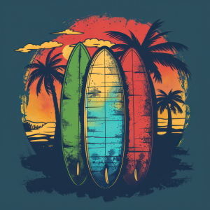 Surfboard Sunset