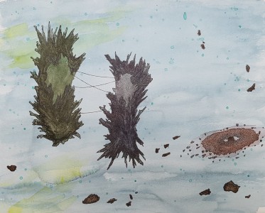 Colonization of an asteroid field in a parallel universe