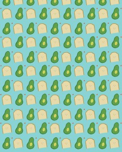 You’re the avocado to my toast pattern 4