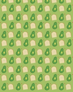 You’re the avocado to my toast pattern 3