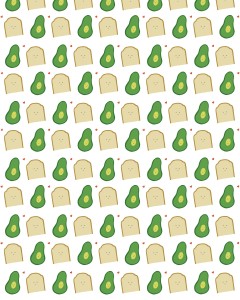 You’re the avocado to my toast pattern 5