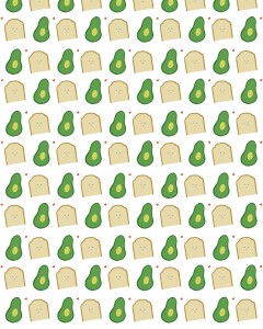 You’re the avocado to my toast pattern 5