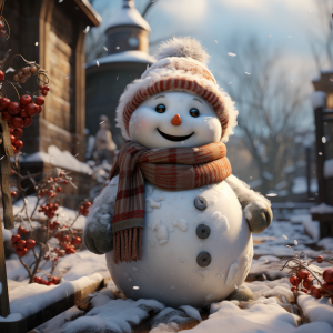 The Happiest Snowman