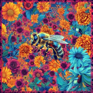 Psychedelic Honeybee