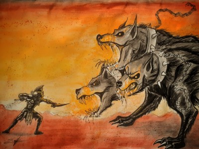 Battle against Cerberus