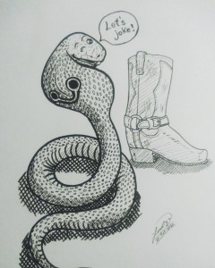 there is snake in my boot