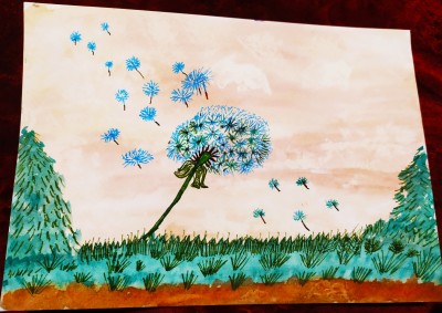 Wishing on a dandelion