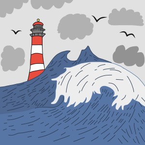 Lighthouse in Storm