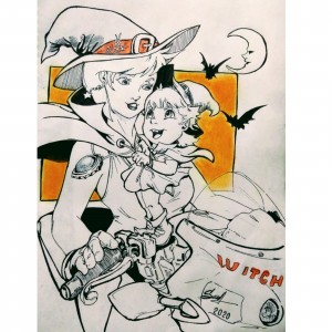 BABY  WITCH  AND  MOM