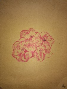 Flores de tinta de impresora