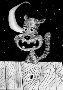 Un gato en la oscuridad