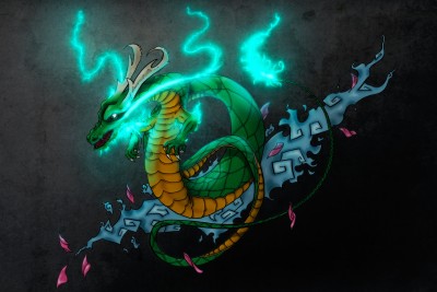 Graffiti Neon Dragon
