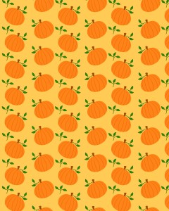 Pumpkin Pattern Yellow