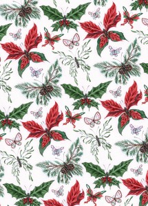 Holiday Butterflies Repeating Pattern
