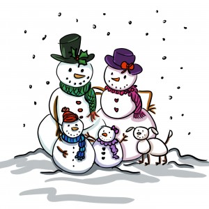 Snowman family