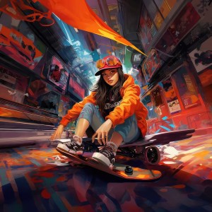 Neon City Skater