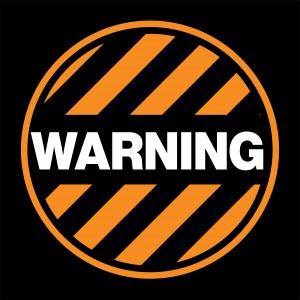 Warning Stripe Orange and Black