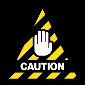 Caution Diagonal