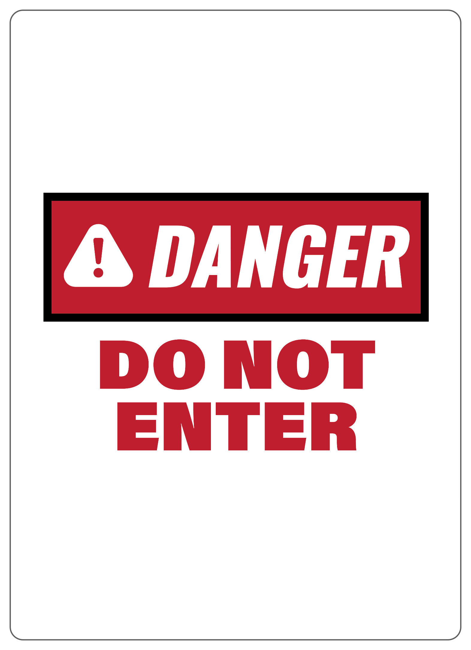 5” x 7” Wall Sign