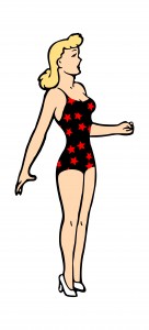 Lady in Swimsuit