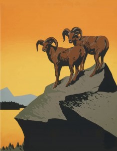 Rams on a Cliff