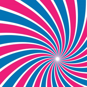 Swirling Pink and Blue