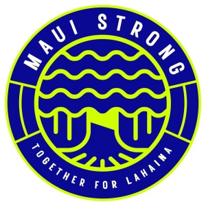 Maui Strong 2in. Sticker Blue