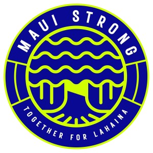 Maui Strong 5in. Sticker Blue