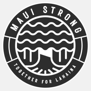 Maui Strong 2in. Sticker Black