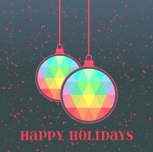 Happy Holidays Ornaments