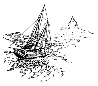 Ship on Stormy Seas