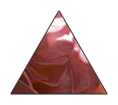 1” Triangle Sticker Shape