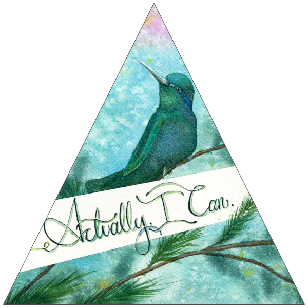 10” Triangle Sticker Shape
