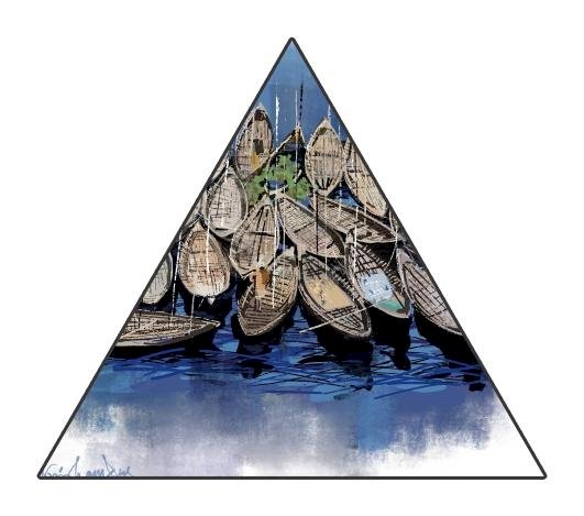 1.5” Triangle Sticker Shape