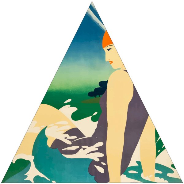 16” Triangle Sticker Shape