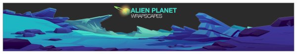 Alien Wrapscape Sticker 2x12