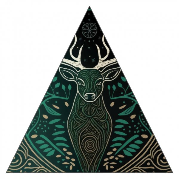 3” Triangle Sticker Shape