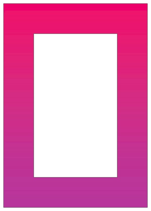 3” x 5” Portrait Frame Sticker