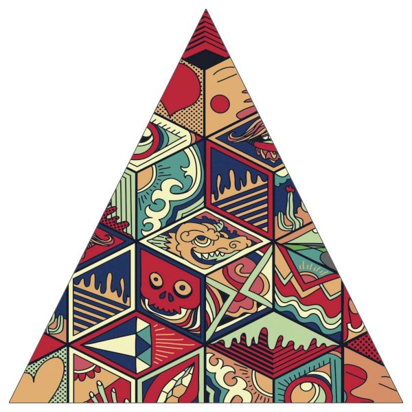 5” Triangle Sticker Shape